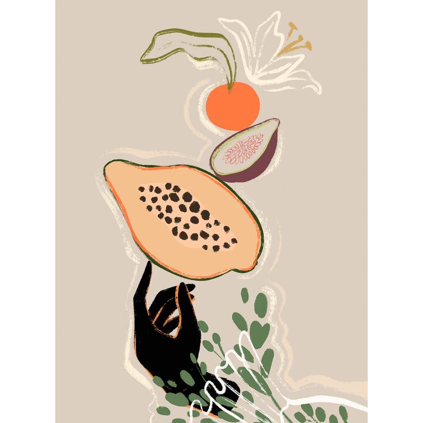 Fotomurale Arty Guava - Papaya Balance
