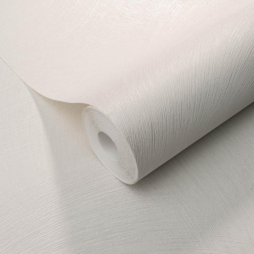 Non-woven tapet med grafiske mønstre i hvid