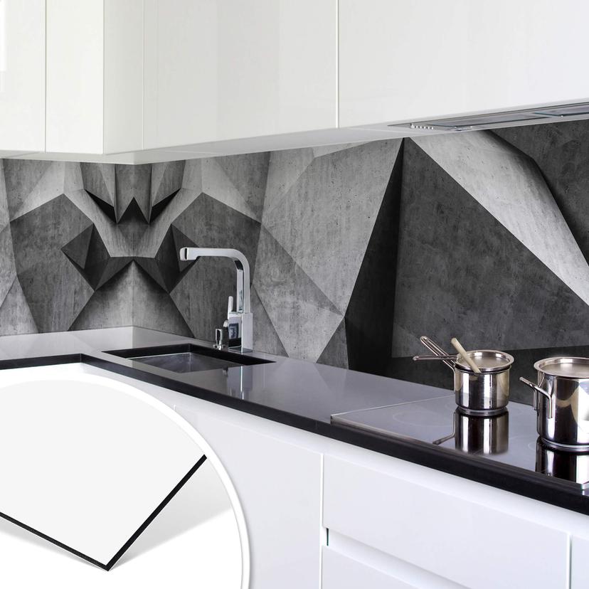 Keukenachterwand Betonlook
