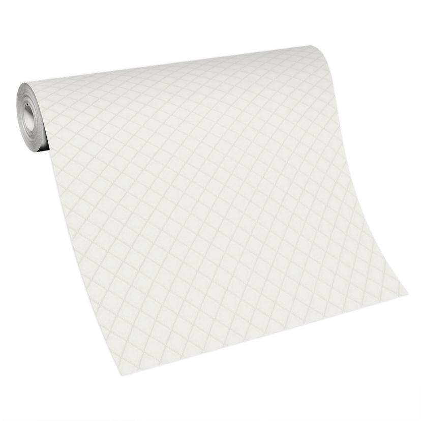 streepjes behang vliesbehang Erismann Versailles wit, grijs, zilver