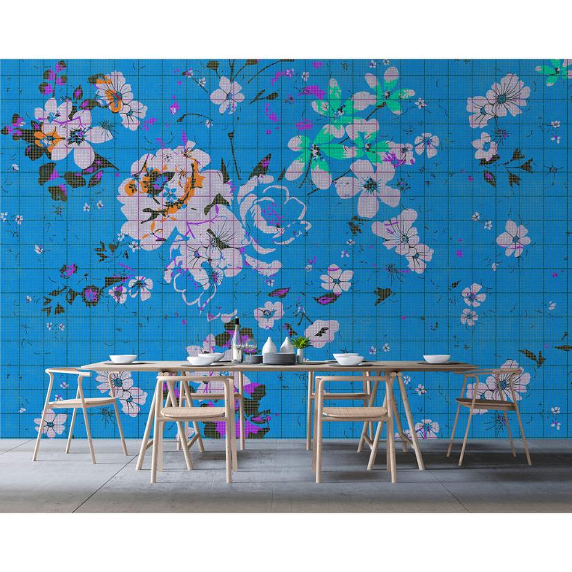 Livingwalls Fototapet Walls by Patel 2 flower plaid 3