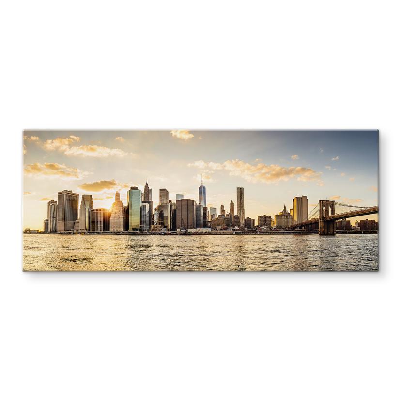 Pannello paraschizzi - Tramonto a Manhattan