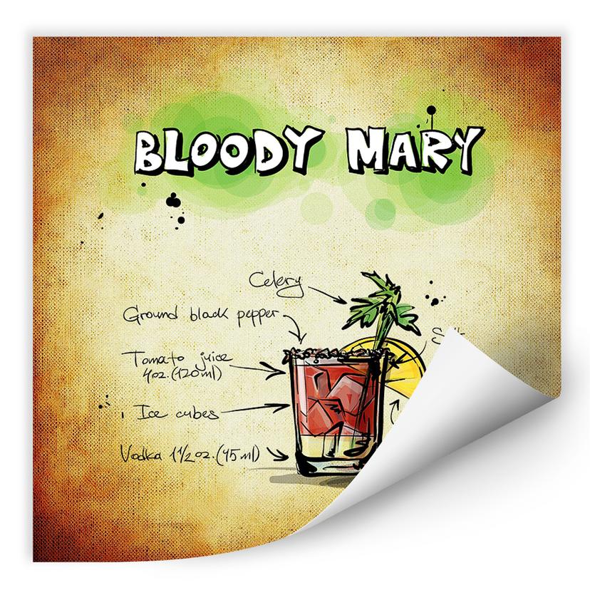 Zelfklevende Poster - Bloody Mary