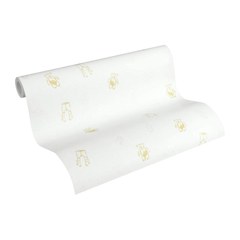 A.S. Création Vliestapete Little Stars creme,metal