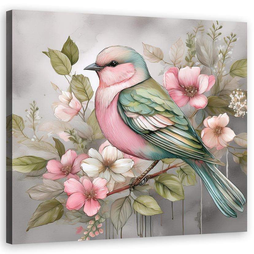 Leinwandbild Tiere Vintage Vogel
