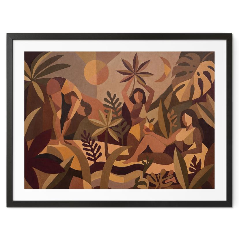 Poster Amber Flora - Frauen im Tropenwald - Sir Edward x Grigory Gladarev