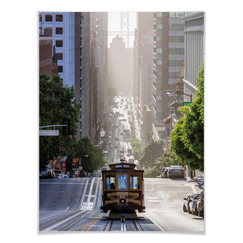 Poster Colombo - Tram a San Francisco