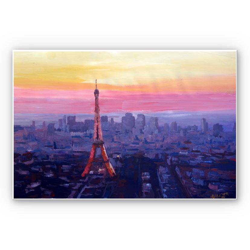 Tableau Forex - Bleichner - Tour Eiffel parisienne au crépuscule