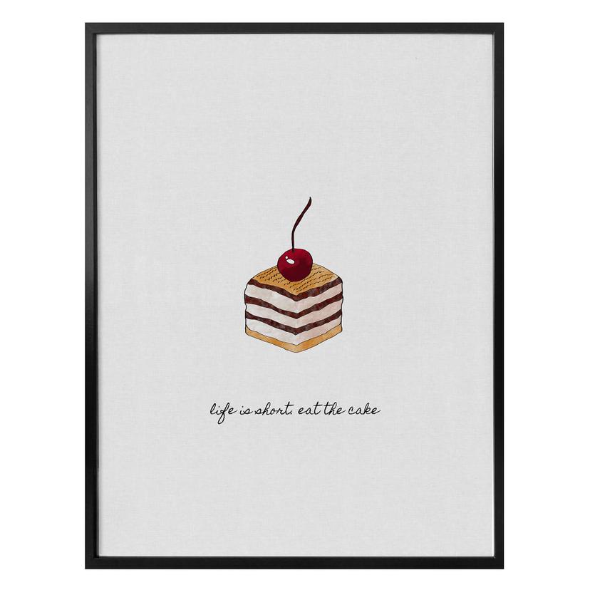 Plakat - Orara Studio - Life is short eat the cake