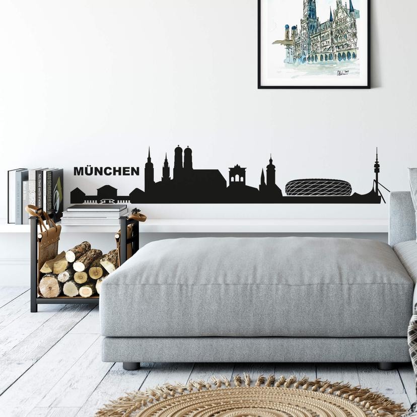 Sticker mural - Munich Skyline