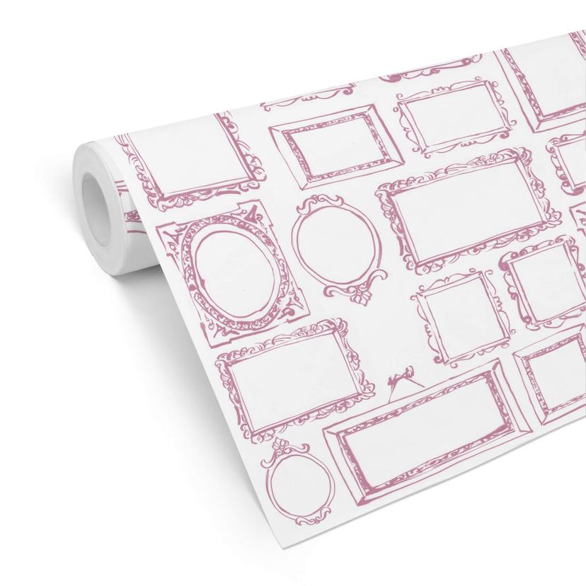 Tapet med mønster - Frame Your Life - pink