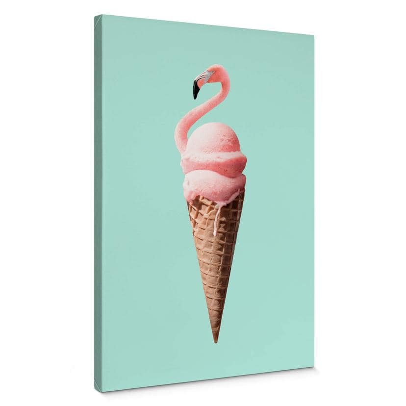 Lienzo Loose - Flamingo helado