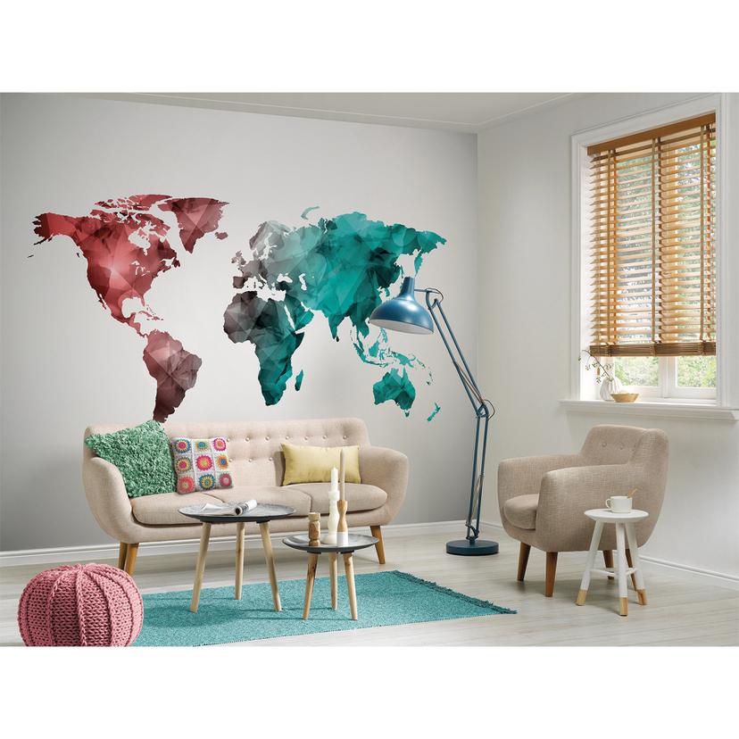 non-woven tapet World Graphic fototapet Designwalls i hvid og blå