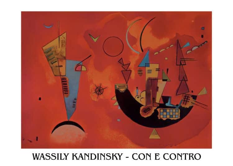 Plakat For og imod kunsttryk, Kandinsky (80 x 60 cm)