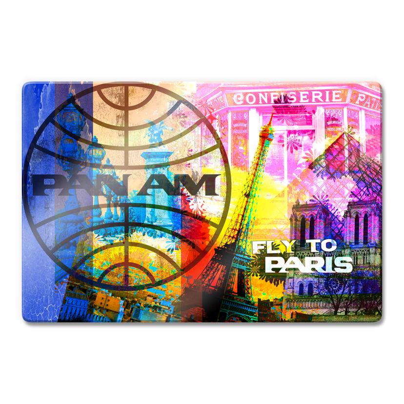 Glasschilderij Pan Am – Paris