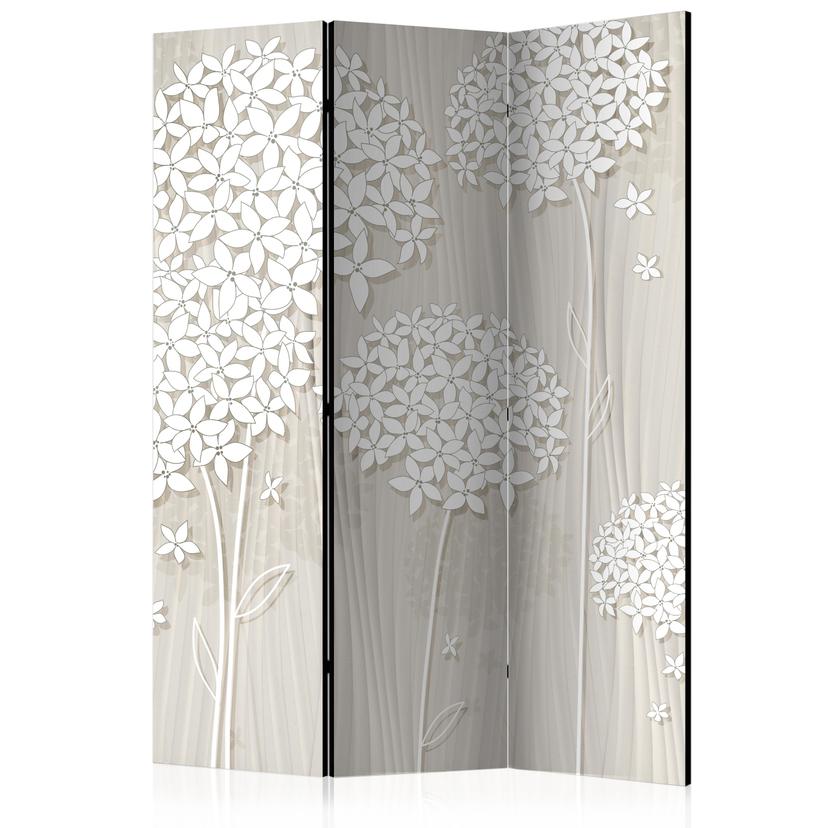 Paravent Séparation de pièce - Fleur de poste crémeuse, 3 pièces