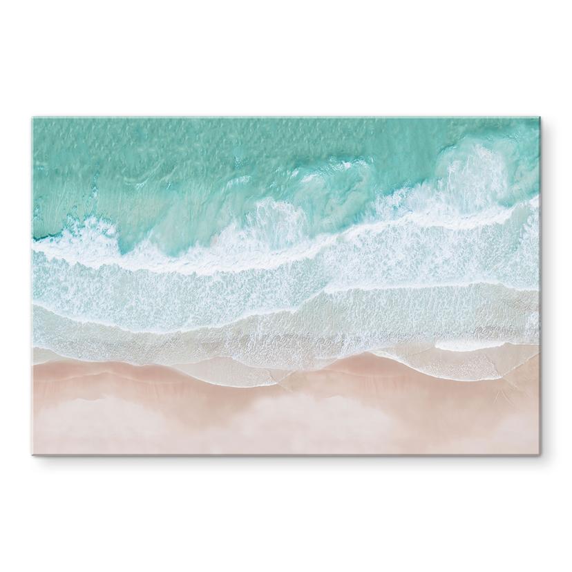 Pannello paraschizzi Onde delicate sulla spiaggia | Mare blu turchese - Sisi & Seb