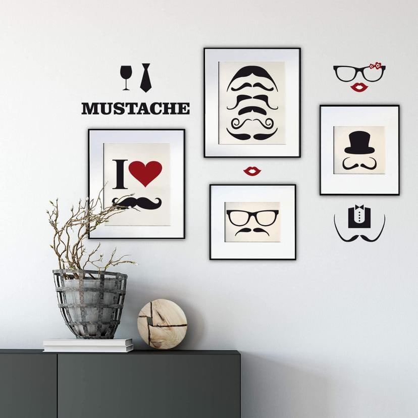 Sticker mural - Set Mustache Pete
