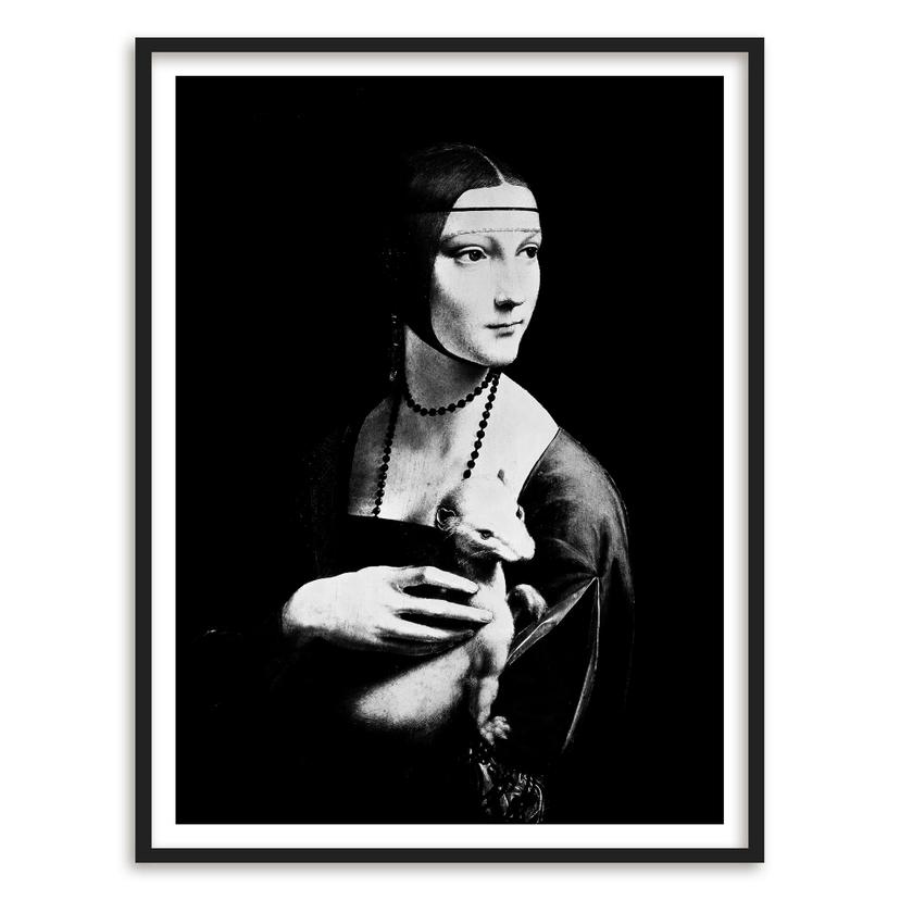 Póster Da Vinci - La dama del armiño