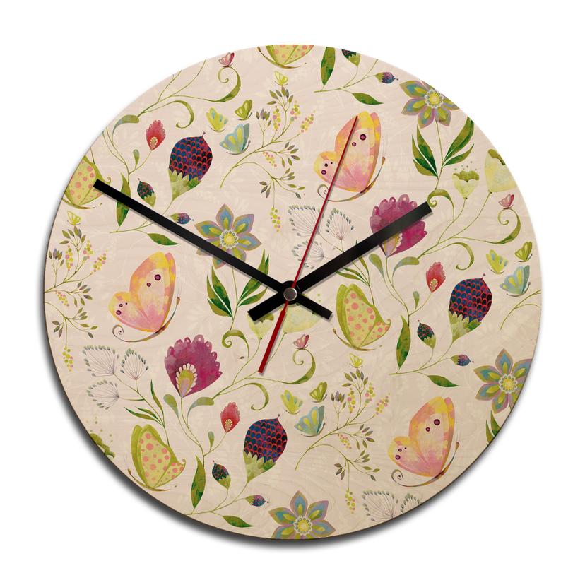 Horloge murale en bois - Blanz - Vent d'été