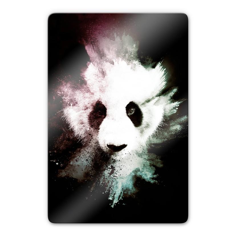Tableau en verre - Wild Explosion: Panda