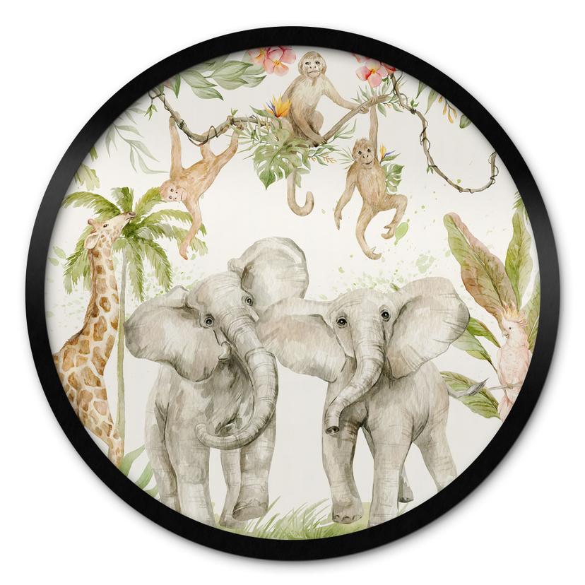 Plakat Dyr i den tropiske jungle - UN Designs