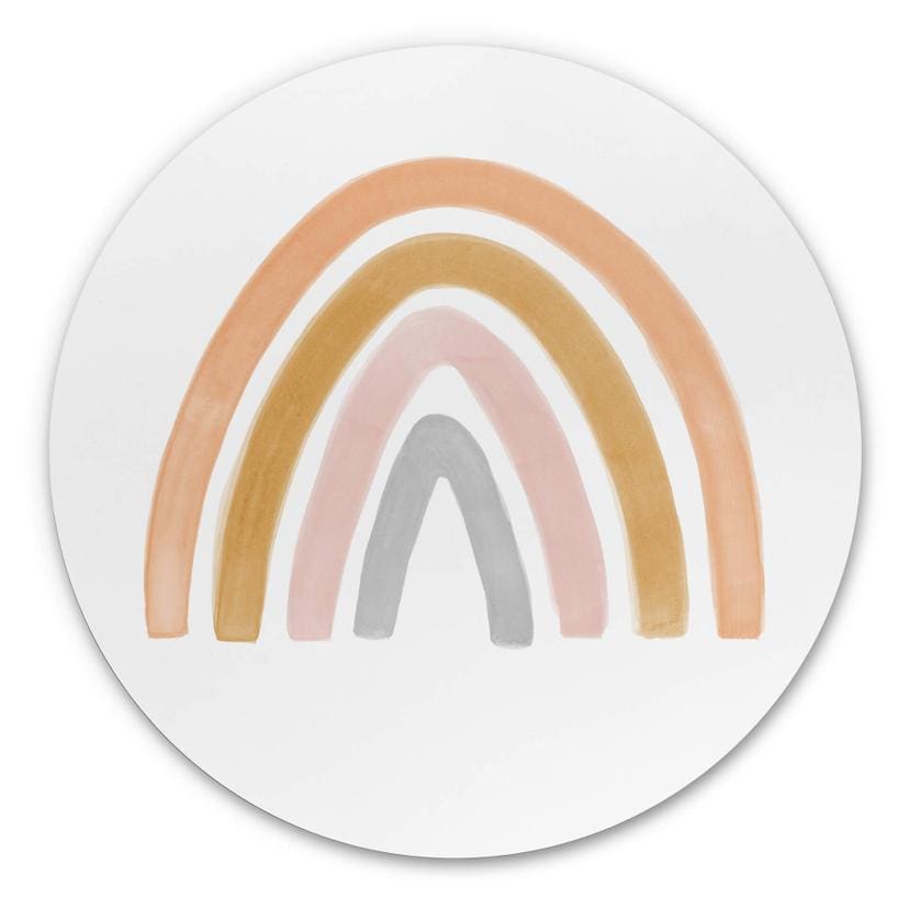 Tableau en alu-Dibond Nouveauprints - Arc-en-ciel - Rond