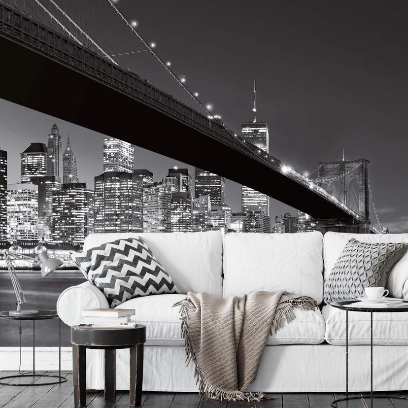 Fotobehang Papierbehang Brooklyn Bridge - 366x254 cm
