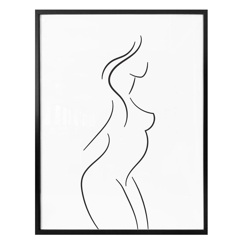 Poster Lineart - De profil
