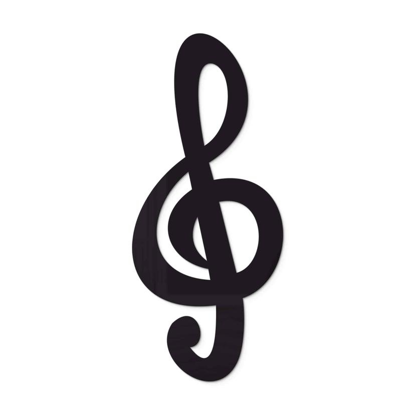 Decoro in acrilico - Chiave di violino