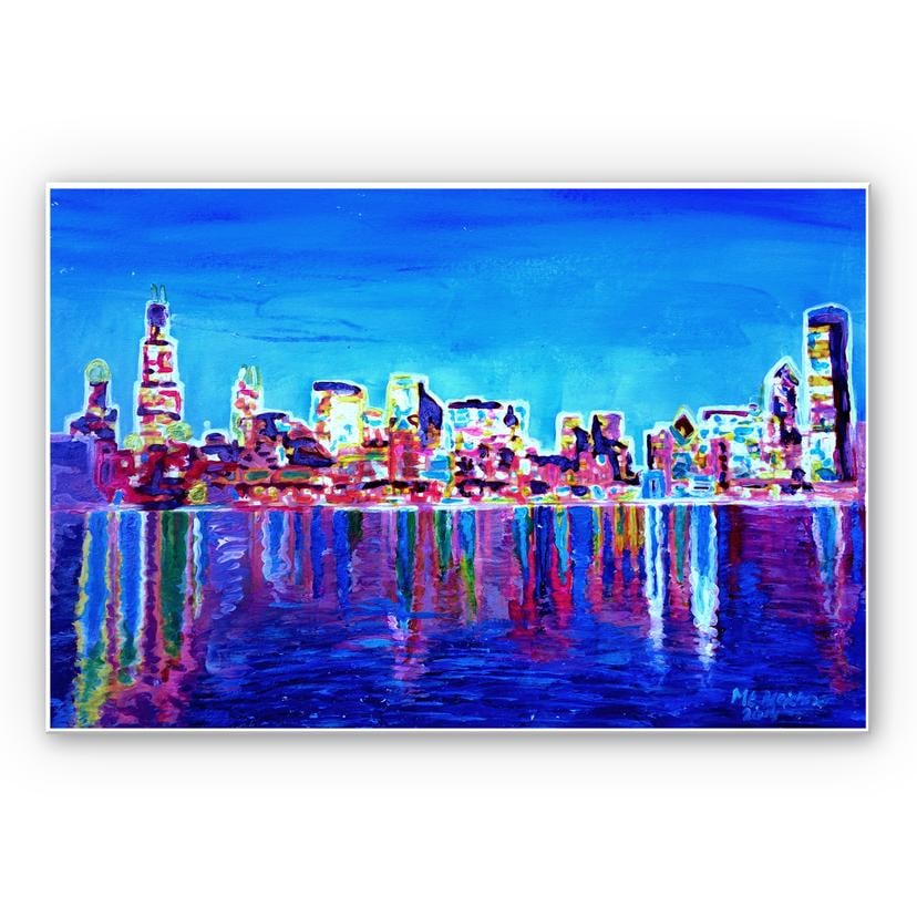 Tableau Forex - Bleichner - Chicago à la lueur des néons