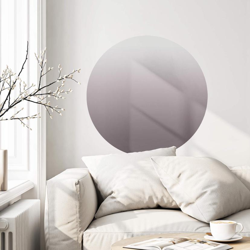 Sticker mural Ombre Mauve - Rond