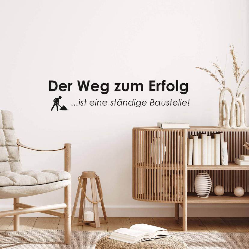 Wandtattoo Der Weg zum Erfolg...