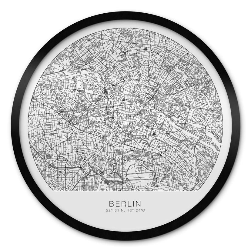 Plakat City Map of Berlin