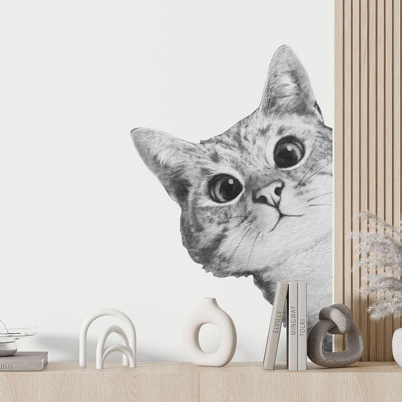 Sneaky Cat Wallsticker - Graves