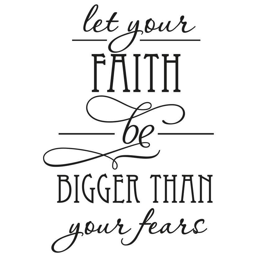 Adesivo murale - let your faith...
