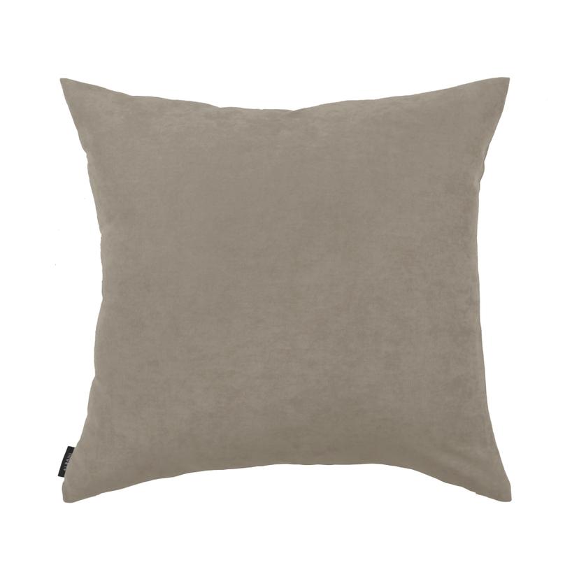 Uni Kissenhülle in taupe in 50x50 cm