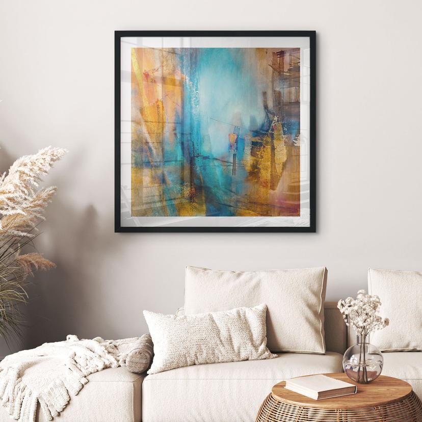 Poster Luce blu distante - Schmucker - Quadrato