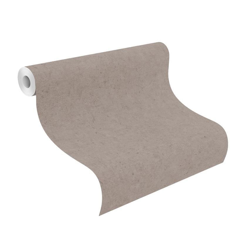 Eenheidsbehang vliesbehang Factory V bruin