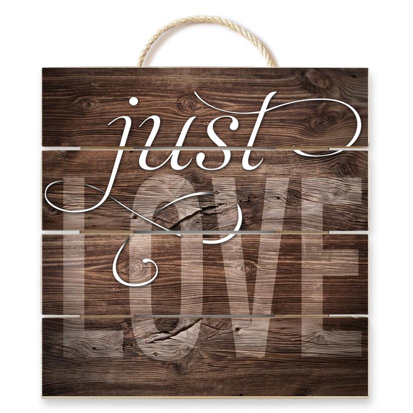 Stampa su legno - Just Love