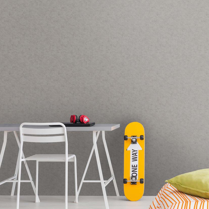 Designtapet grå modern - grafisk non-woven tapet för vardagsrum, sovrum, hall