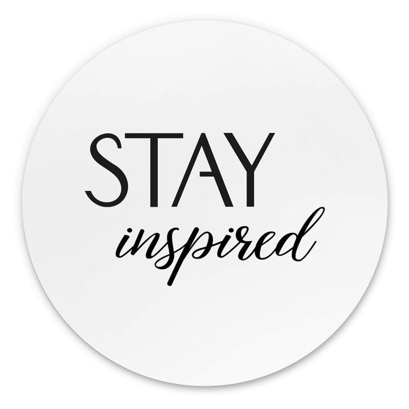 Vægcirkel Stay Inspired