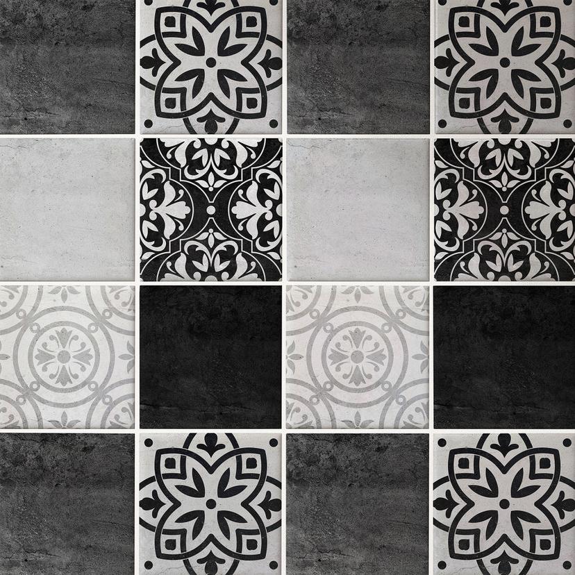 Azulejos Adhesivos patchwork hormigón - lote de 12