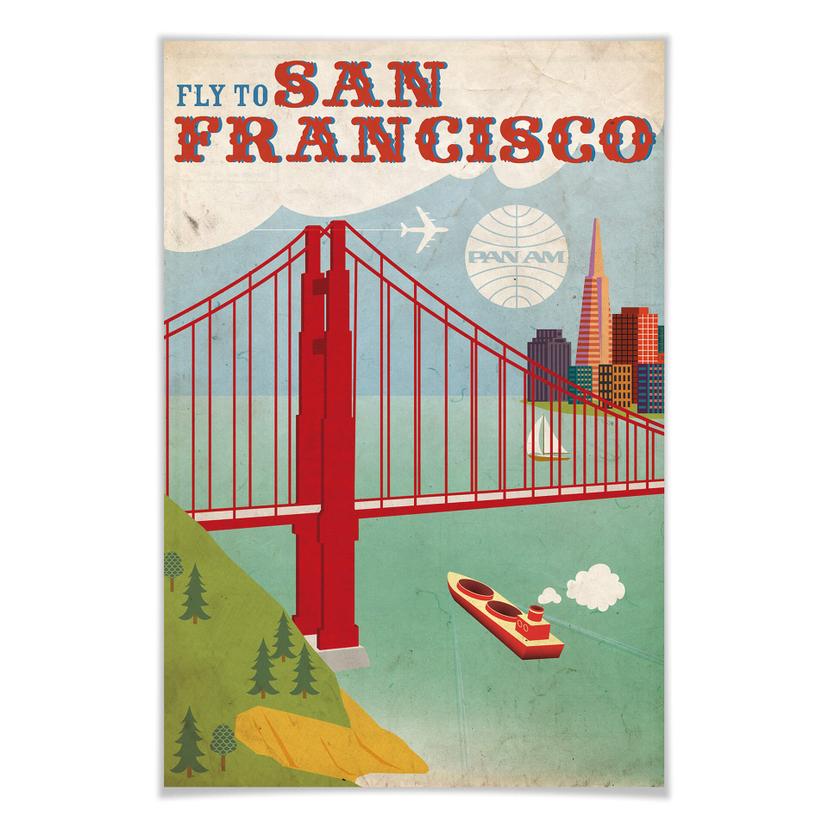 Poster – Pan Am – Fly to San Francisco