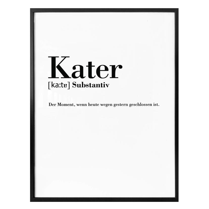 Poster Grammatik - Kater