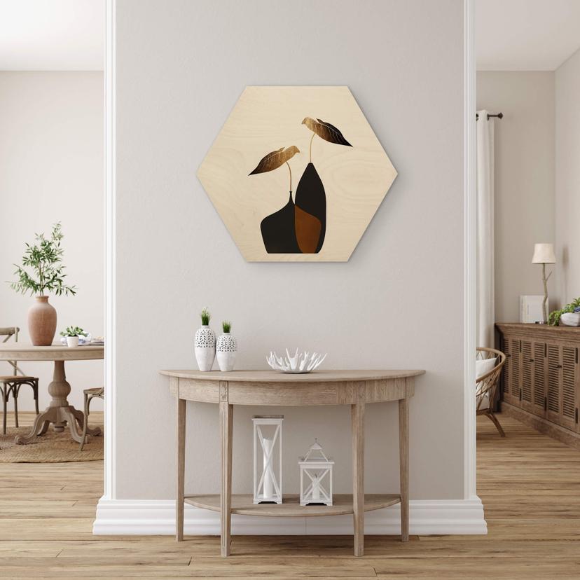 Esagono in legno Kubistika - Bouquet scandinavo