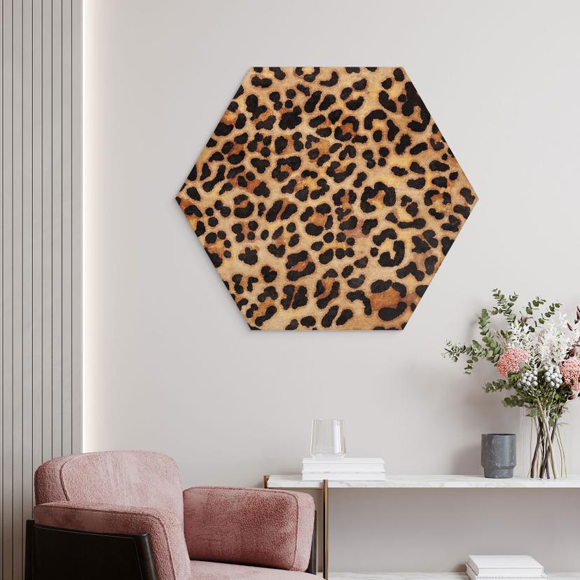 Stampa su legno Leopardo selvaggio - Stampa animali - Tunaboylu