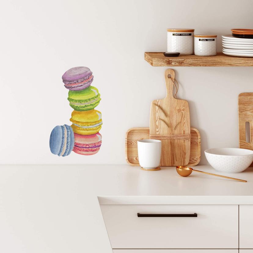 Muursticker Sweet Macarons