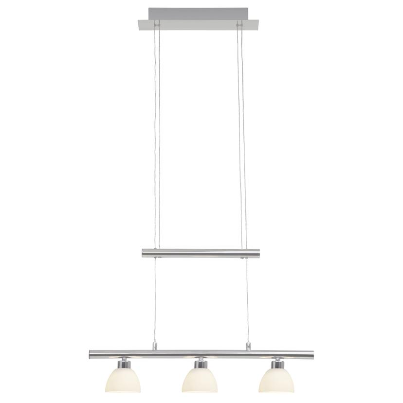 Pendelleuchte Richard, metallic, 90 x 58,4 cm, Glas Pendellampe, dimmbar