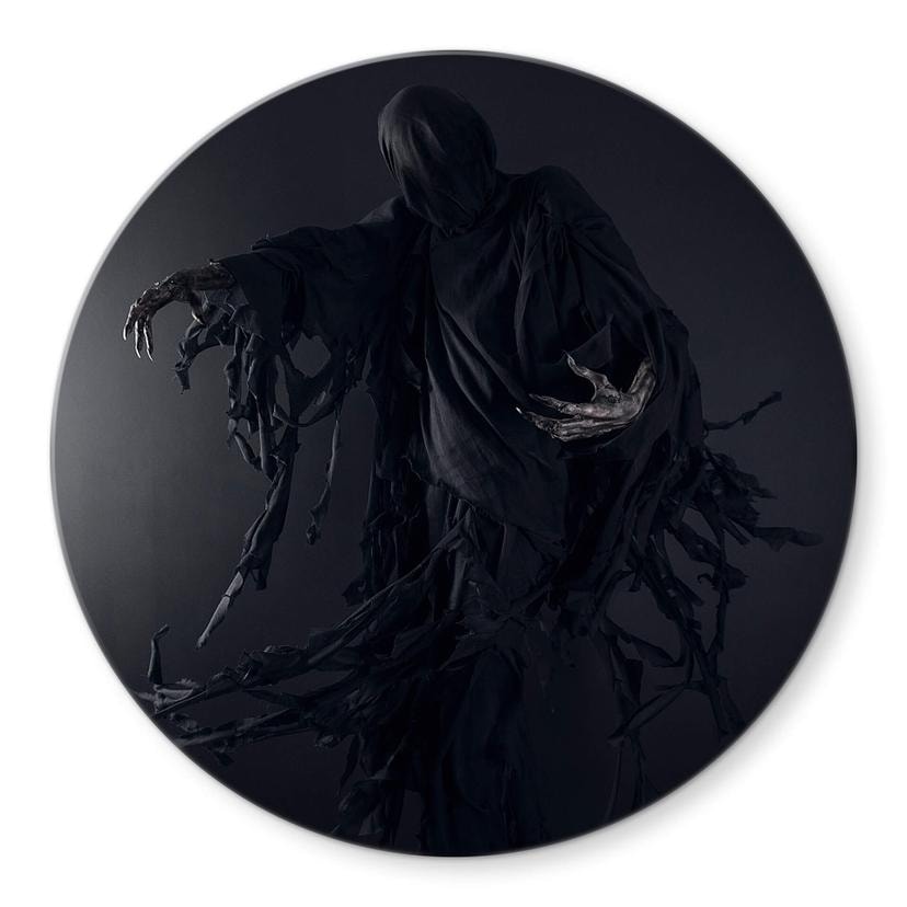 Tableau sur verre Malikov - Détraqueur - Rond